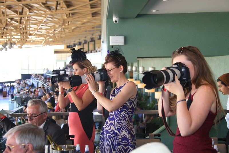 Racing day at Santa Anita Park